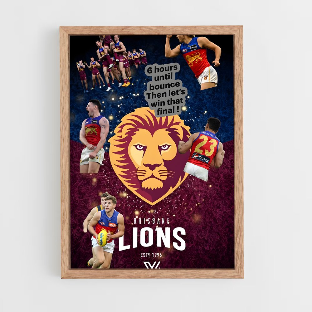 Poster Roar of the Lions – affiche Football australien (vue 4)
